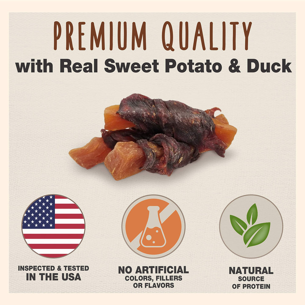 Gourmet Sweet Potato & Chicken Wraps Limited-Ingredient Dog Chews, Healthy and Natural Training Treats for Small and Large Dogs, 28 oz.