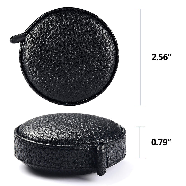 3m/120 Tape Measure Body Measuring Tape for Body Cloth Tape Measure for Sewing Fabric Tailors Medical Measurements Tape Dual Sided Leather Tape Measure Retractable (Black, 1 Pack)