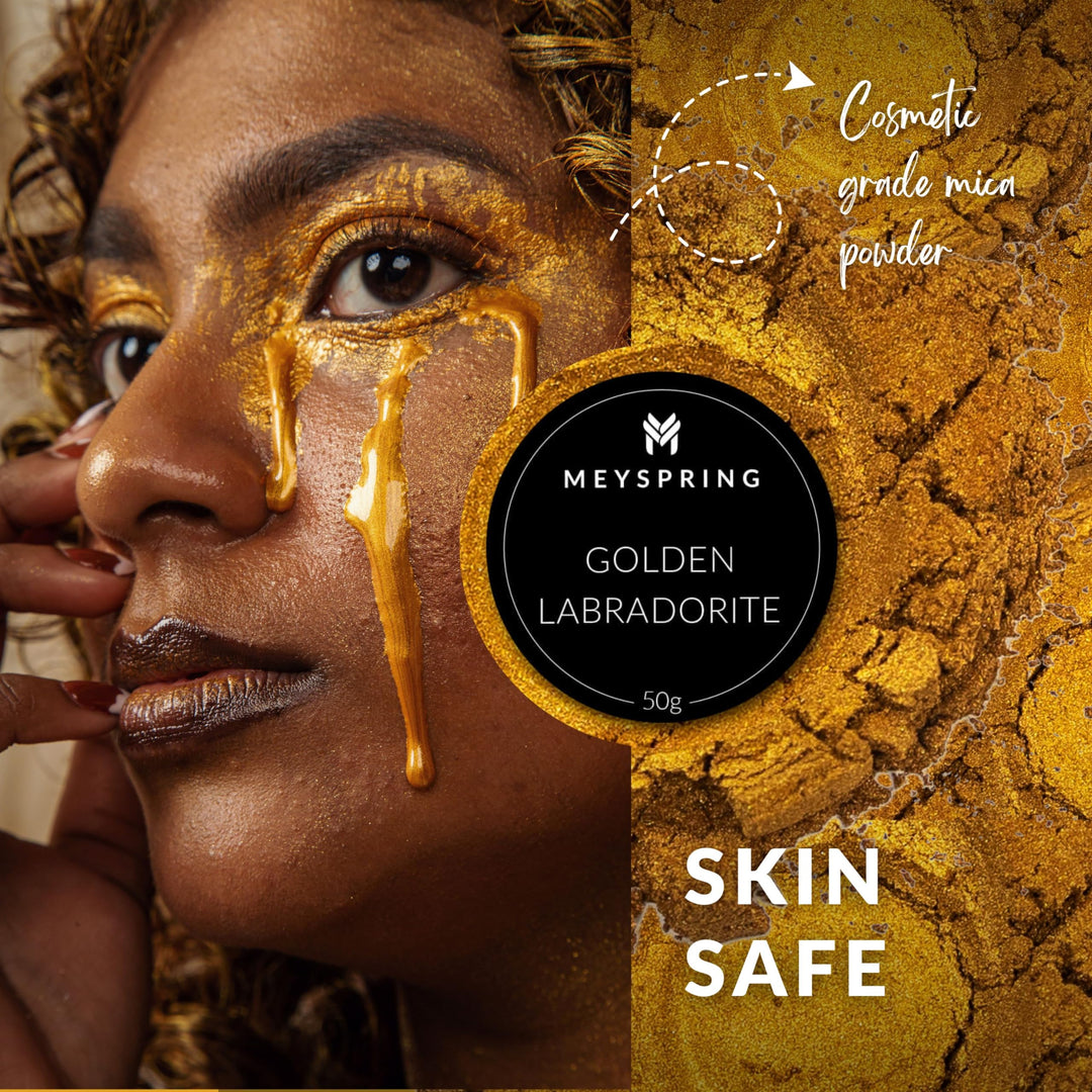 Golden Labradorite Epoxy Resin Color Pigment - 50g - Mica Powder for Epoxy Resin