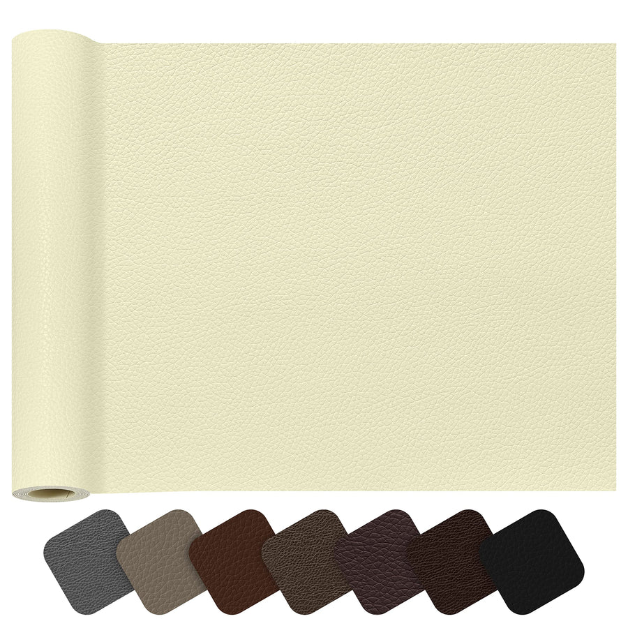 Large Leather Repair Tape,Leather Repair Patch,16 x 60 Inch Self-Adhesive Couch Patch,Waterproof,Wear-Resisting,for Furniture, Drivers Seat, Sofas, Car Seats(Beige 2.0