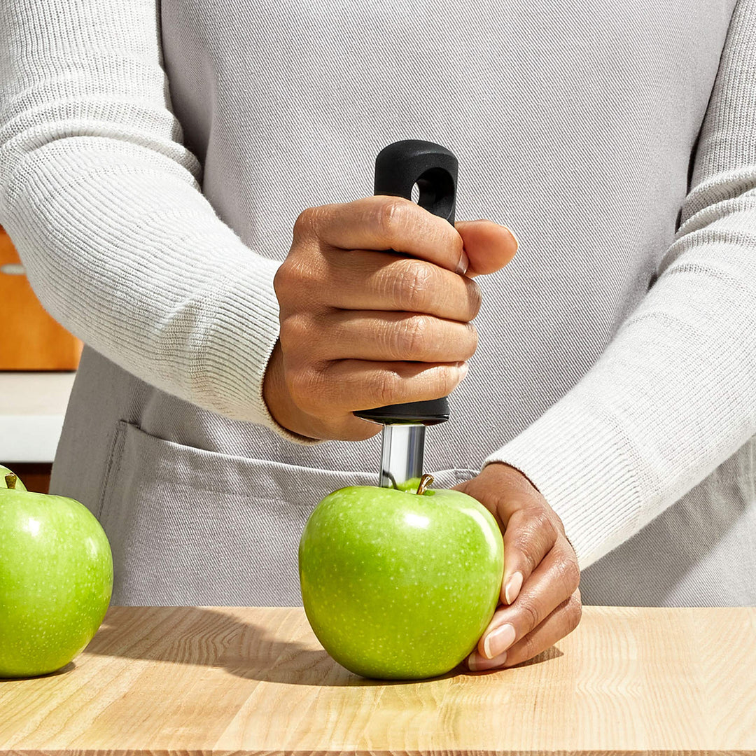 Good Grips Apple Corer,1 EA, Silver/Black