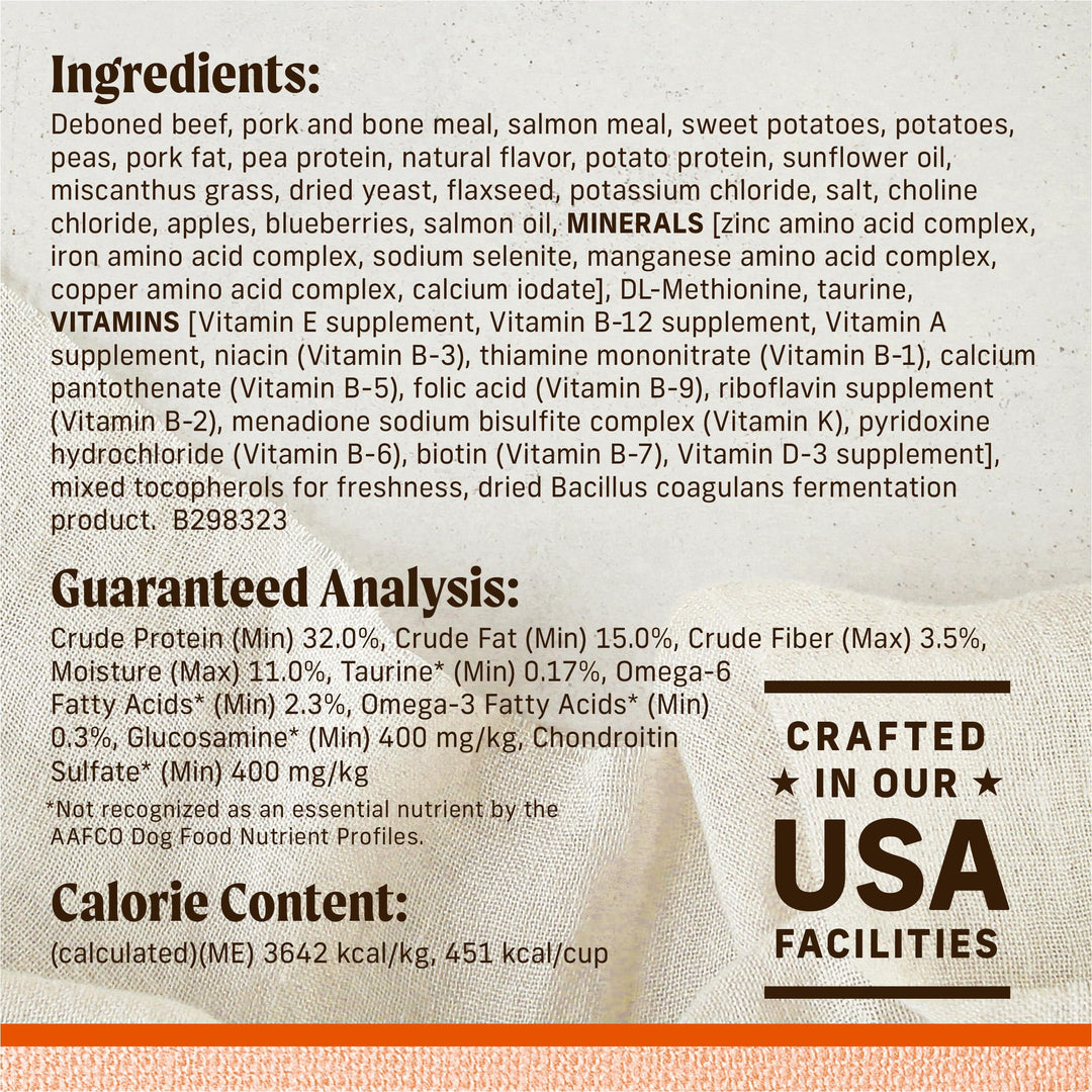 Lil’ Plates Premium Grain Free Dry Dog Food For Small Dogs, Real Texas Beef And Sweet Potato Kibble - 12.0 lb. Bag