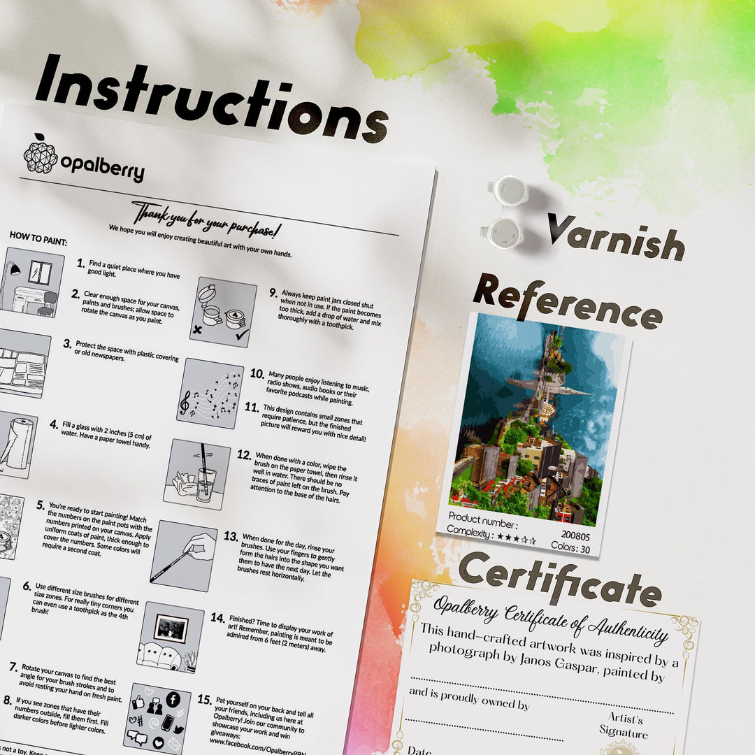 Paint by Numbers for Adults Framed Canvas - Adult Paint by Number Kits on Canvas - Paint by Number for adults Frame - DIY Painting by Numbers for Adults - Number Painting for Adults Lakeside