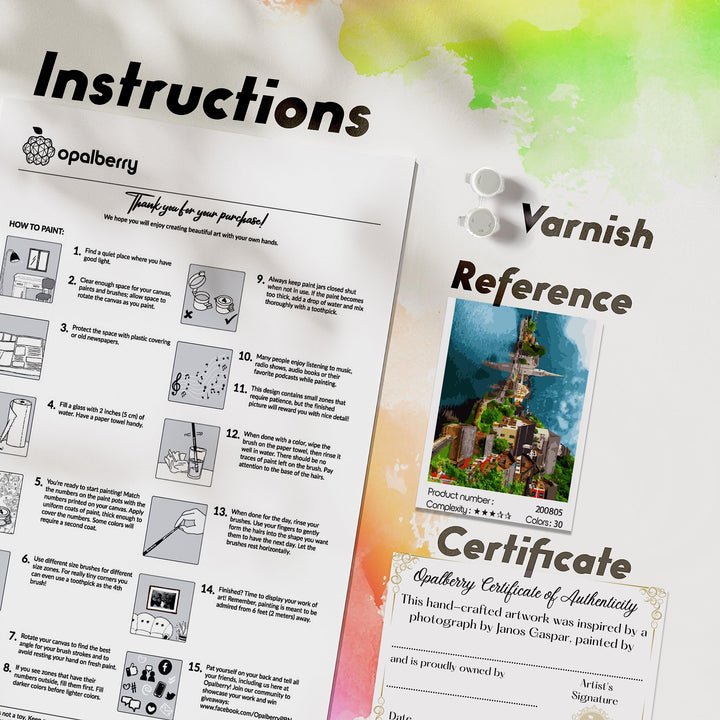 Paint by Numbers for Adults Framed Canvas - Adult Paint by Number Kits on Canvas - Paint by Number for adults Frame - DIY Painting by Numbers for Adults - Number Painting for Adults Lakeside