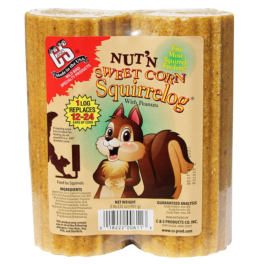 Cands Products CS611 32-Ounce Nut-FeetN Sweet Corn Squirrelog Refill