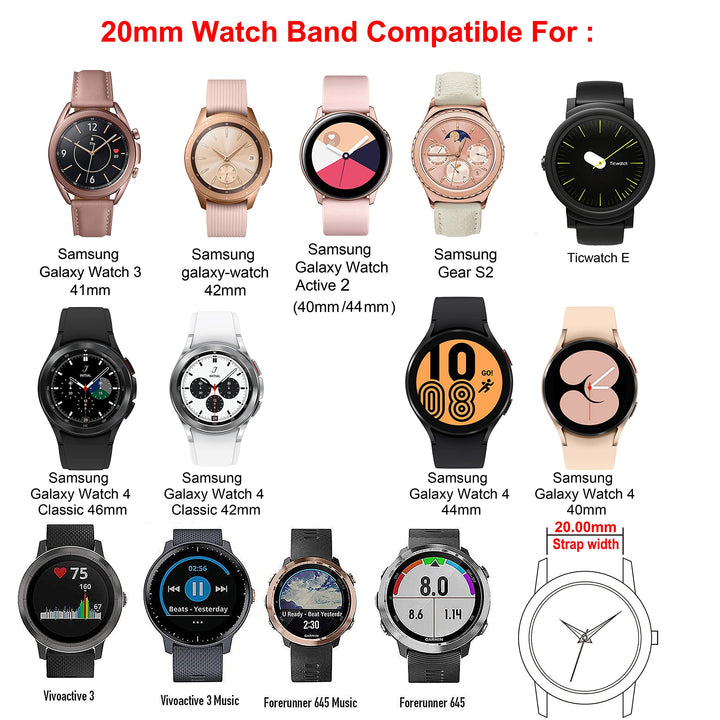 Compatible with Galaxy Watch 7 6 5 Band 40mm 44mm/ 6 Classic Band 43mm 47mm Women, 20mm Quick Release Bling Resin Band for Galaxy Watch 4 Band Classic 42mm 46mm/5 Pro 45mm/3 41mm Purple