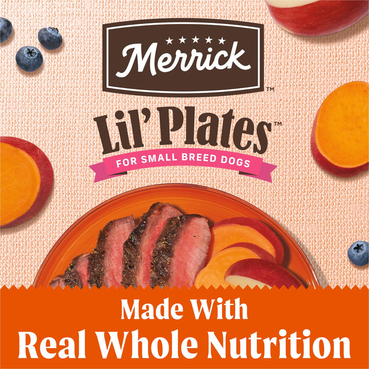 Lil’ Plates Premium Grain Free Dry Dog Food For Small Dogs, Real Texas Beef And Sweet Potato Kibble - 12.0 lb. Bag