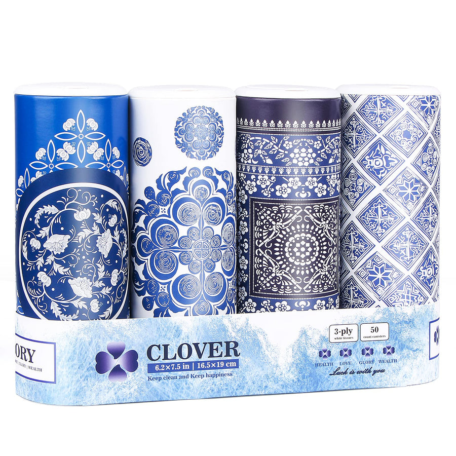 Car Round Canned Tissue Box Perfect Fit Cup Holder Facial Tissues,Cylinder Tube Face Towel,4 Canister 3-Ply Car Napkins For Travel Tissue Bulk Fit CarHomeOfficeschool