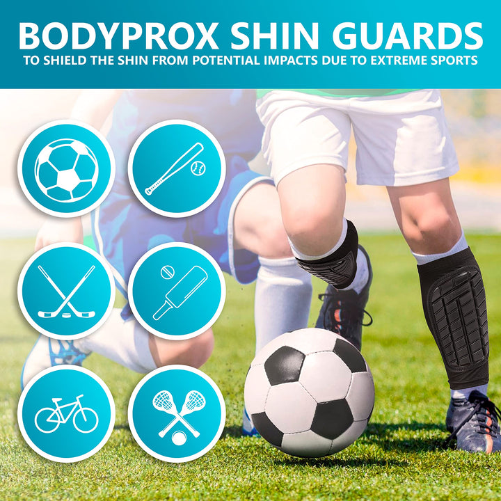 Soccer Shin Guards Sleeves for Men, Women and Youth (Small)