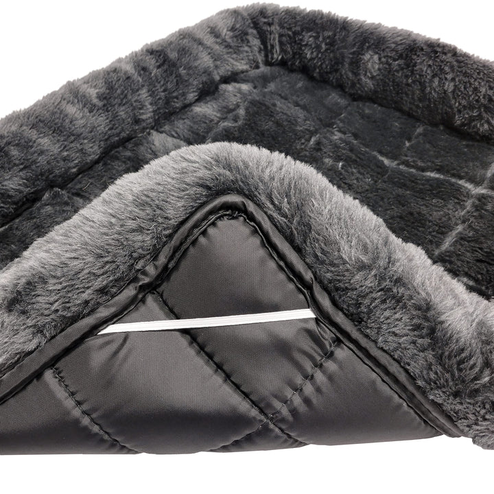 Bolster Dog Bed 24L-Inch Gray Dog Bed or Cat Bed w/Comfortable Bolster | Ideal for Small Dog Breeds & Fits a 24-Inch Dog Crate | Easy Maintenance Machine Wash & Dry
