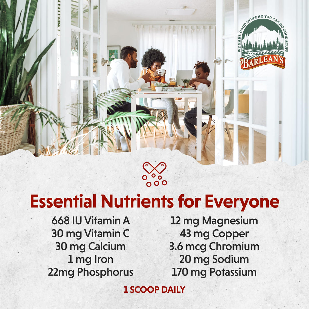 Barlean's Organic Greens Powder, Fruits and Veggies Superfood Supplement with Green Food Protein, Probiotic Blend and Fiber for Athletic Endurance and Daily Health, 8.47 oz