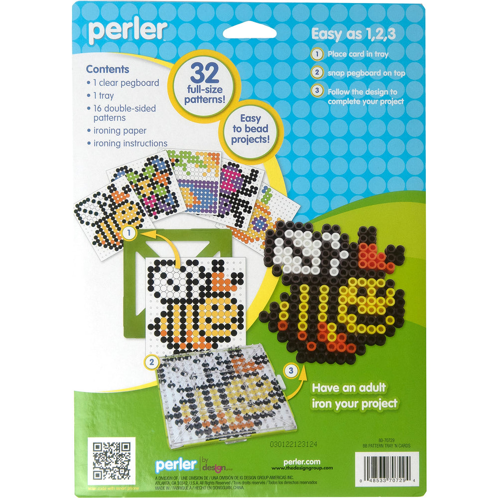 80-70729 Biggie Fuse Bead Pattern Cards and Pegboards, Multicolor, Small, 20pcs