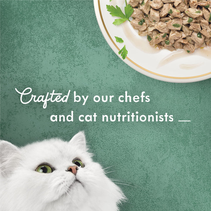 Gravy Wet Cat Food, Medleys White Meat Chicken Florentine With Garden Greens - (Pack of 24) 3 oz. Cans