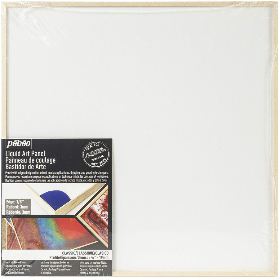 Pebeo Liquid Art Panel, Classic Collection, 10'' x 10''