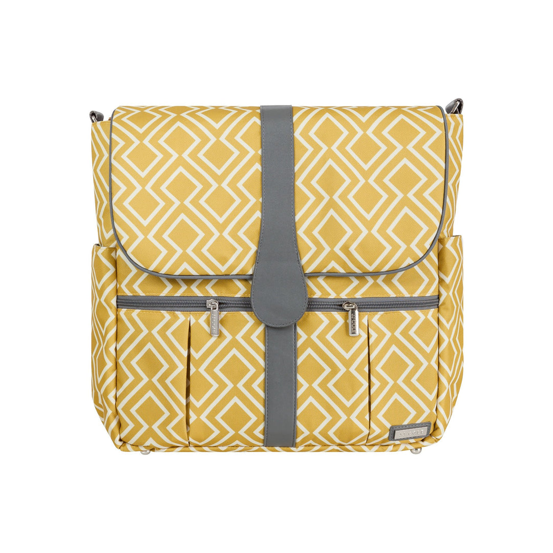 Bloomfield Modular Knapsack Diaper Bag, Ivory and Onyx