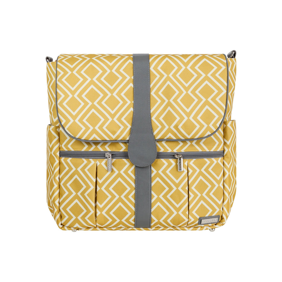 Bloomfield Modular Knapsack Diaper Bag, Ivory and Onyx