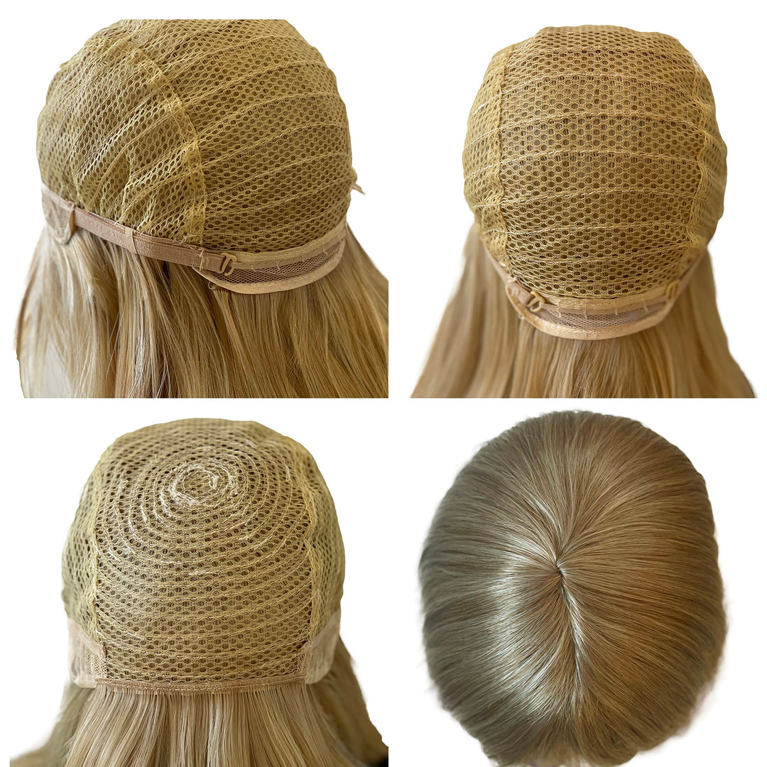 PRETTYSHOP Unisex Full Wig Long Hair Straight/Smooth Party Cosplay  blonde mix #27T613 PHK11