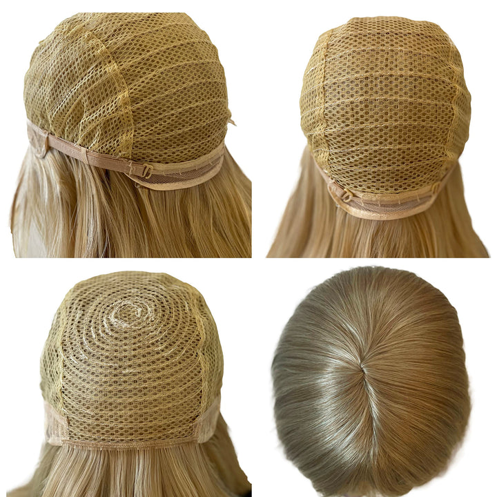 PRETTYSHOP Unisex Full Wig Long Hair Straight/Smooth Party Cosplay  blonde mix #27T613 PHK11