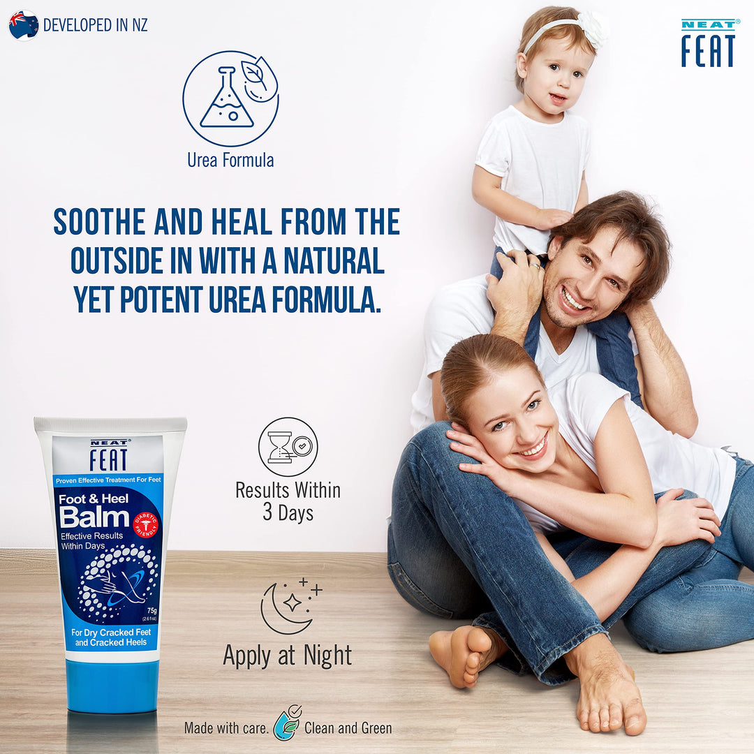 Foot and Heel Balm, 2 for 1, Moisturizing Foot Cream, for Dry & Cracked Skin on Heels and Feet, 5.2 Fl Oz