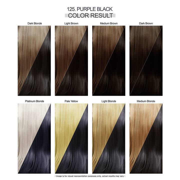 Semi-Permanent Haircolor, 125 Purple Black, Pack of 2, 4 Fl Oz