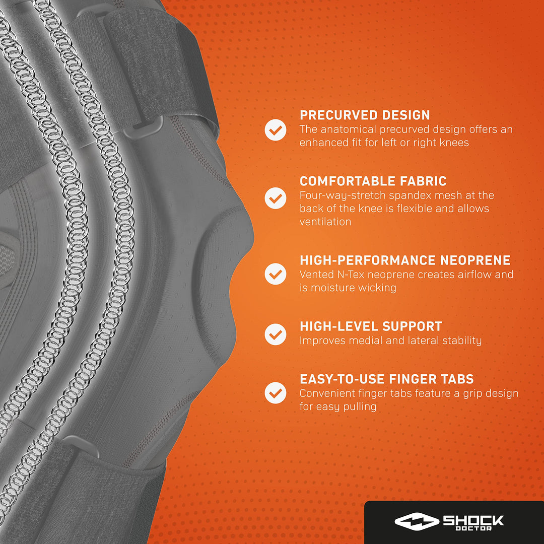 870 Knee Brace, Knee Support for Stability, Minor Patella Instability, Meniscus Injuries, Minor Ligament Sprains for Men & Women, Sold as Single Unit (1)