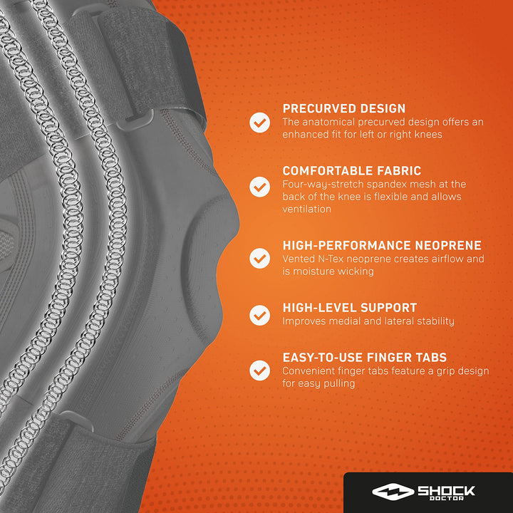 870 Knee Brace, Knee Support for Stability, Minor Patella Instability, Meniscus Injuries, Minor Ligament Sprains for Men & Women, Sold as Single Unit (1)