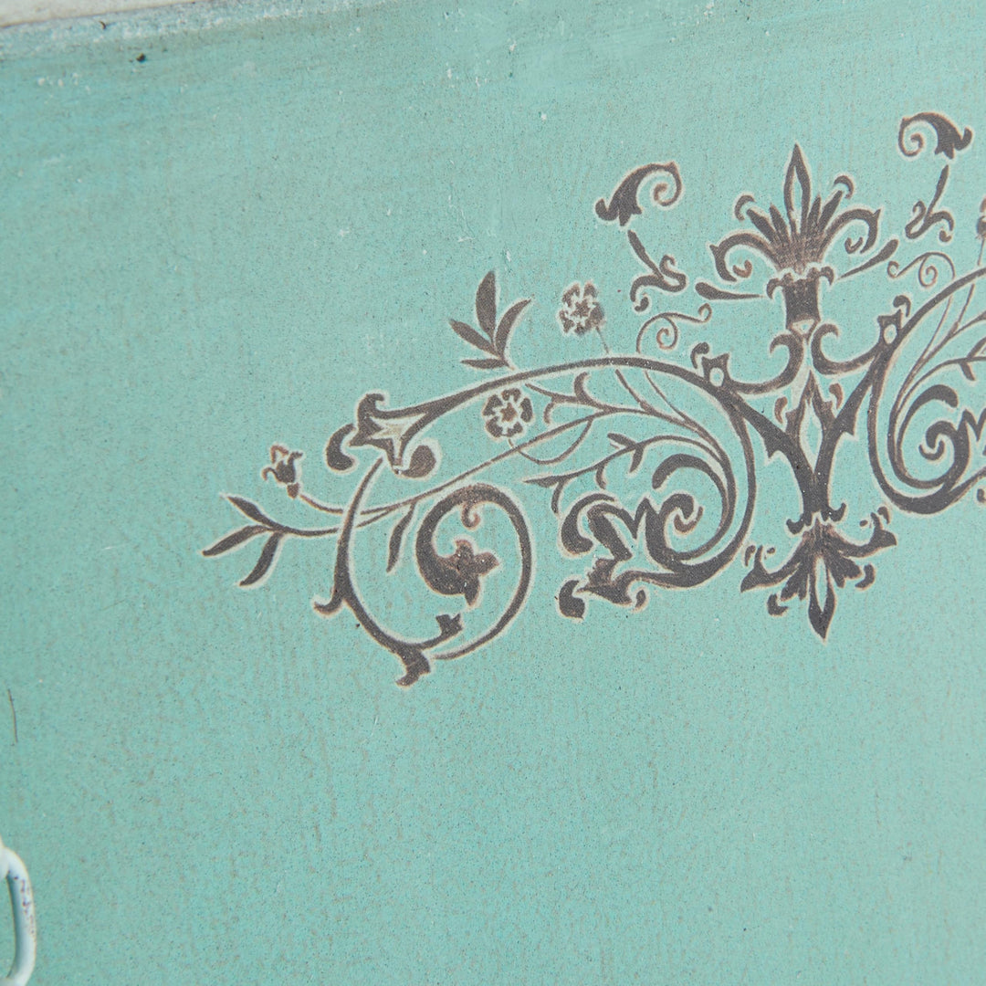 Metal Cookbook Holder, Aqua