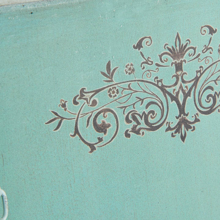 Metal Cookbook Holder, Aqua