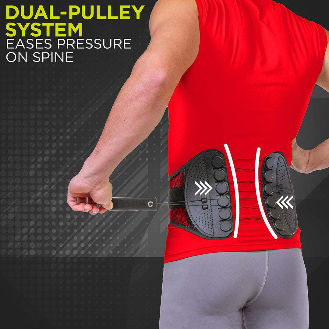 2XL : SPINE Sport Back Brace - Best Lumbar Support for Active People with Back Pain (2XL)