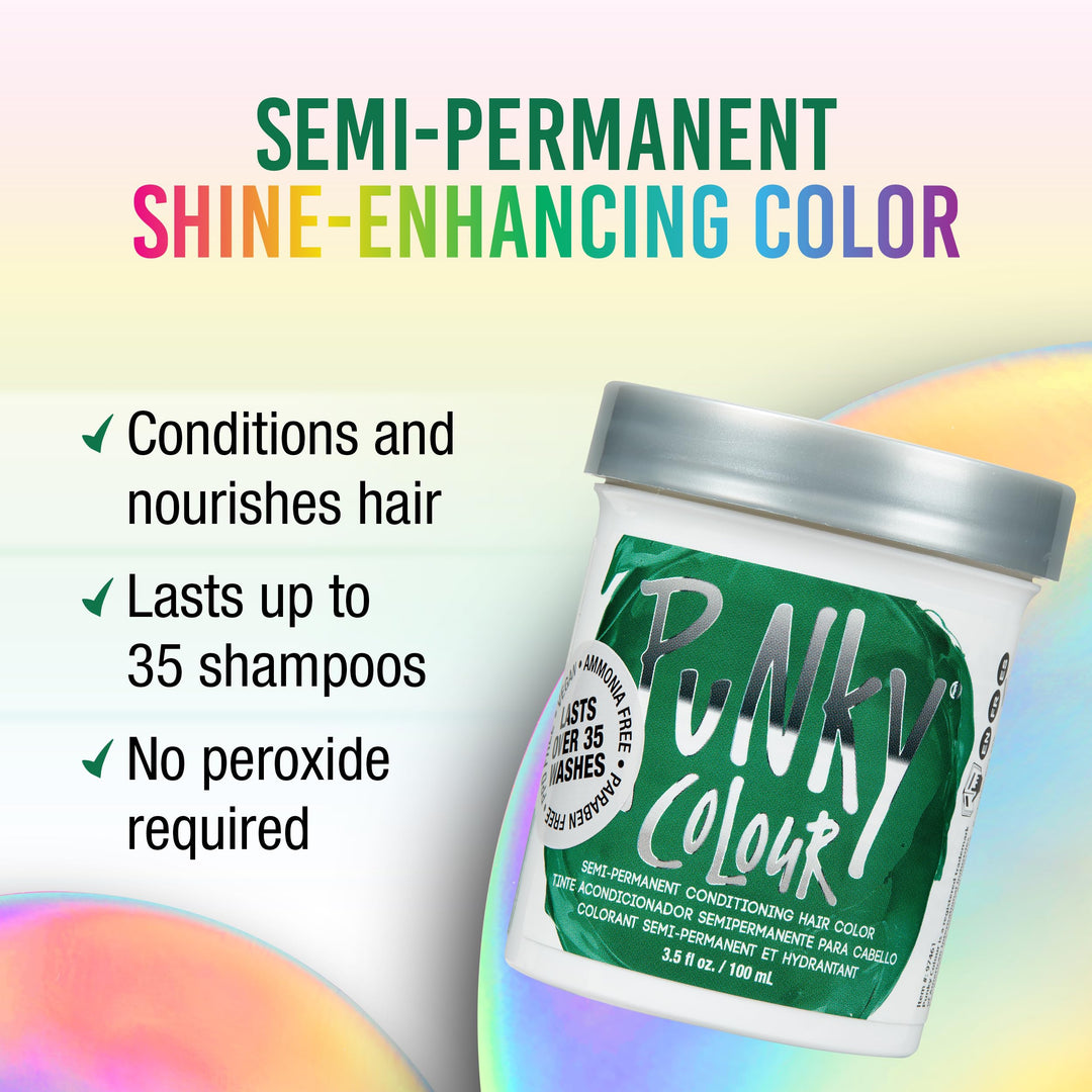 Jerome Russell Semi Permanent Hair Color Conditioning, 100Ml - Alpine Green (Pack Of 1)