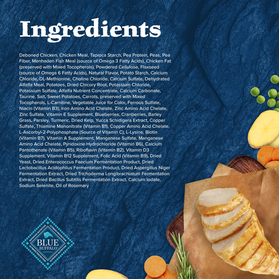 Blue Buffalo Wilderness Weight Control High-Protein, Grain-Free Natural Chicken Dry Food for Adult Cats, 11 lbs.