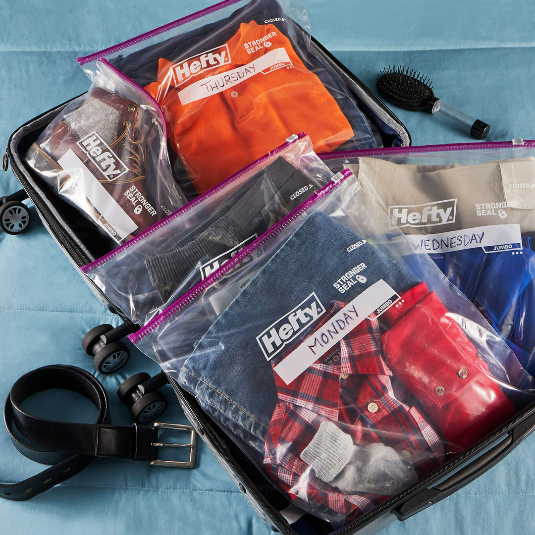 Slider Jumbo Storage Bags, 2.5 Gallon Size, 10 Count (Pack of 9), 90 Total