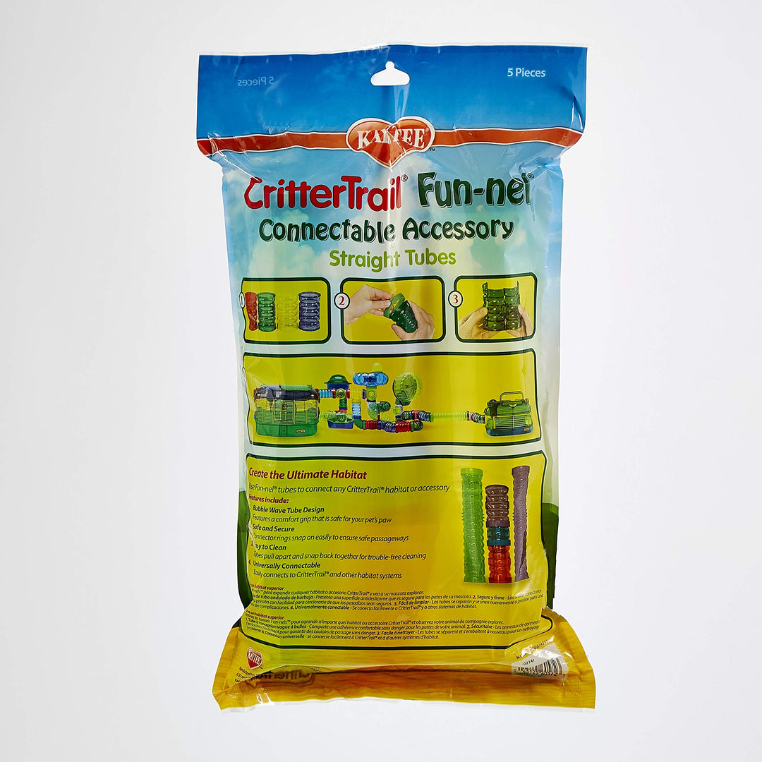 CritterTrail Fun-nel 5-Pack Straight Small Animal Habitat Tubes