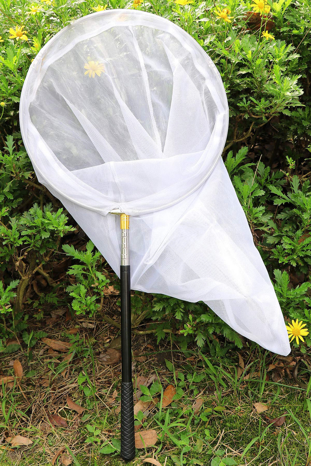 Professional Insect and Butterfly Net with 14 Ring, 26 Net Depth, 59 Telescopic Handle Full Extends to 73 Stainless Lockable