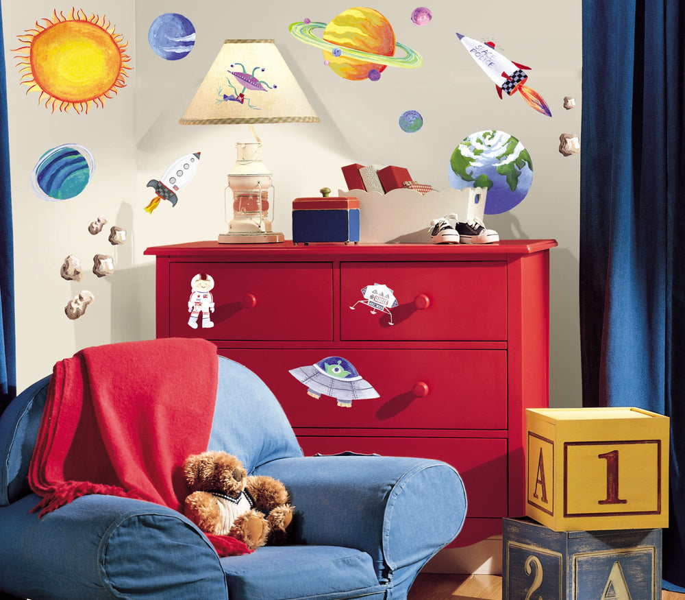 RMK1316SCS Outer Space Wall Decals