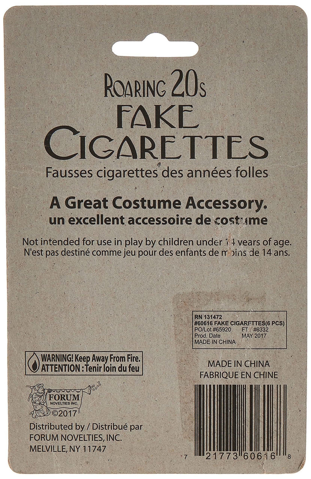 Fake Cigarettes - Pack of 6