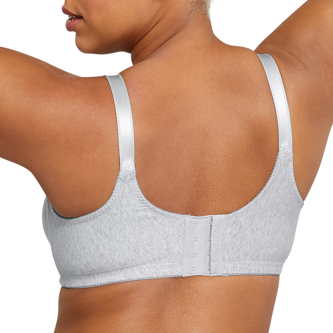 Women's Double Support Cotton Stretch Wire-Free Bra, Heather Grey, 40B
