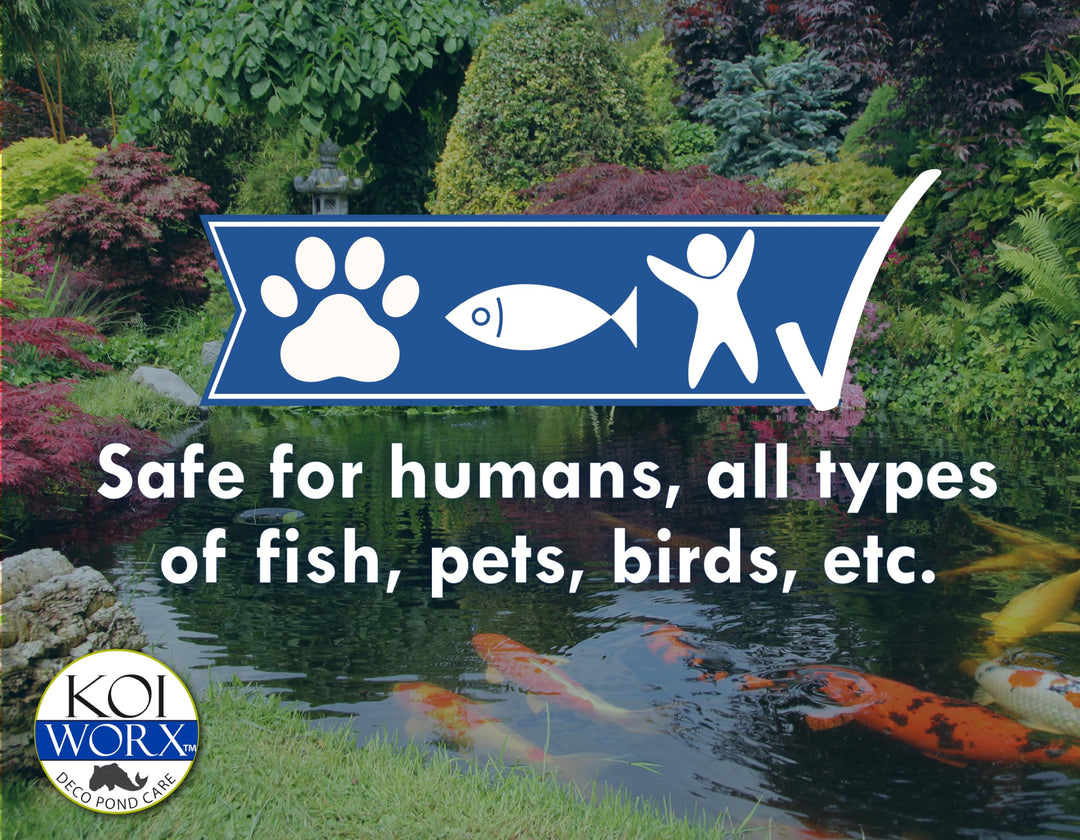 Sanco Industries KoiWorx Blue Dye - Ornamental and Decorative Pond Dye, Water Features and Fountains, Safe for Koi - 1 Quart
