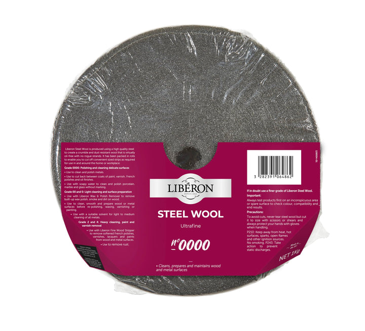 Liberon Steel Wool #0000 1kg Roll