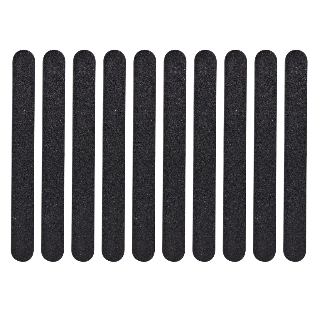 GETI BEAUTY Standard Black 100/180 Washable Nail File Made in USA (Pack of 10)