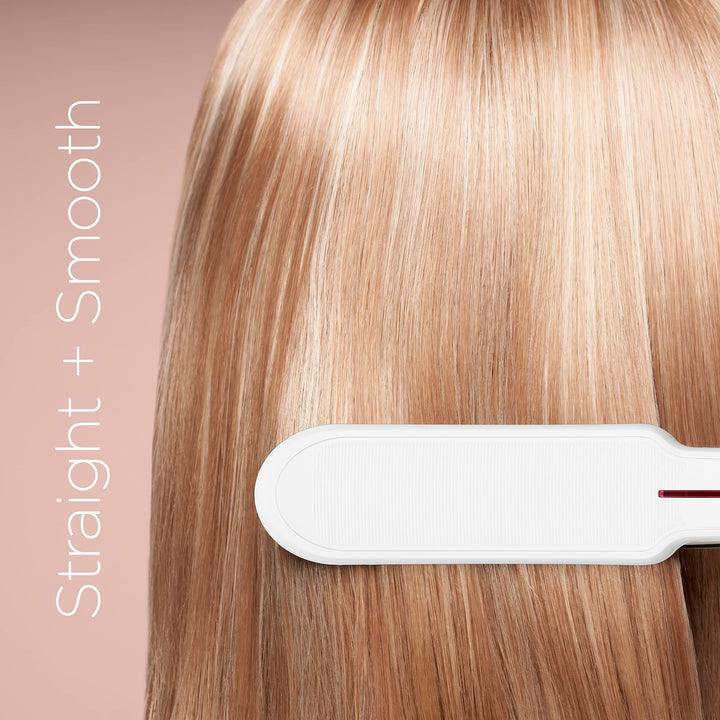 Double Ceramic 11/2 Inch Flat Iron, Corded Electric, White