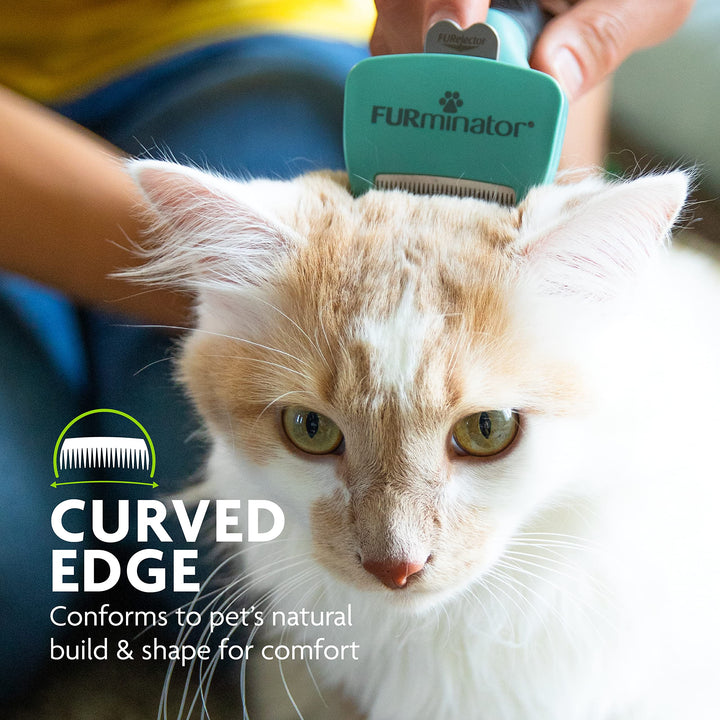 ® deShedding Tool For Small Cats, Short Hair, Removes Loose Hair From Shedding