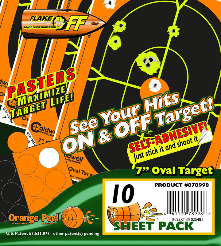 Orange Peel 5.5 Inch Splatter Target 10 Pack