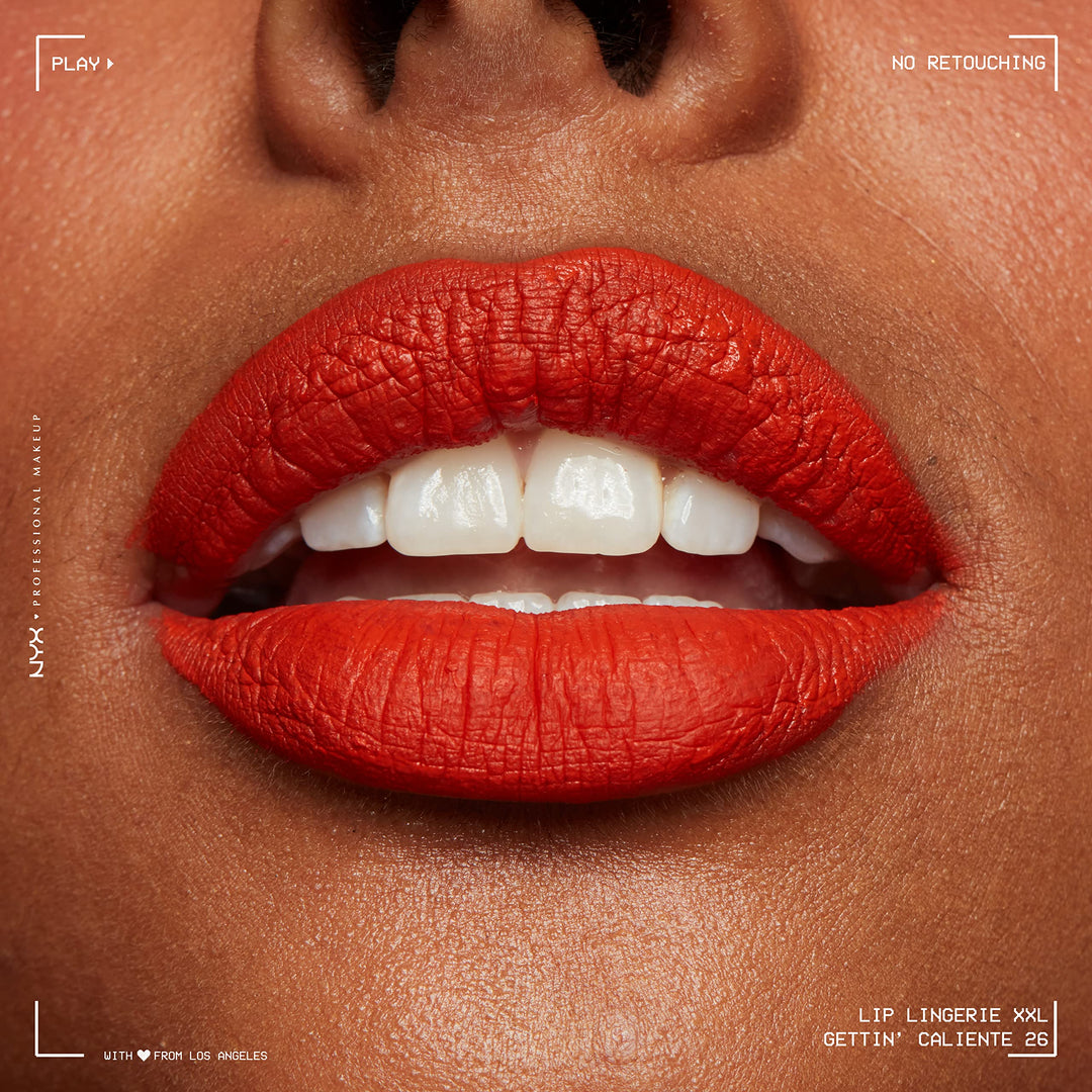 PROFESSIONAL MAKEUP Lip Lingerie XXL Matte Liquid Lipstick - Gettin Caliente (Bright Red Orange)