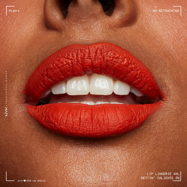 PROFESSIONAL MAKEUP Lip Lingerie XXL Matte Liquid Lipstick - Gettin Caliente (Bright Red Orange)