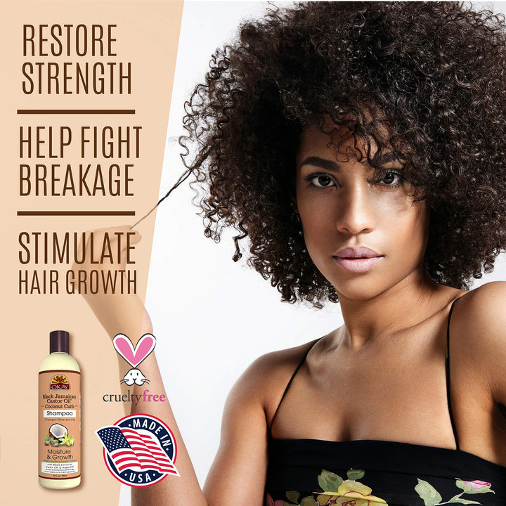 Black Jamaican Castor Oil Shampoo, Coconut, 12 Ounce