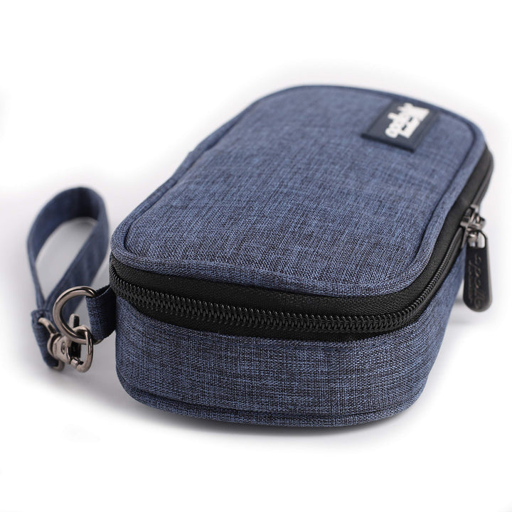 Insulin Cooler Travel Case Diabetic Medication Cooler with 2 Ice Pack and Insulation Liner (Navy)