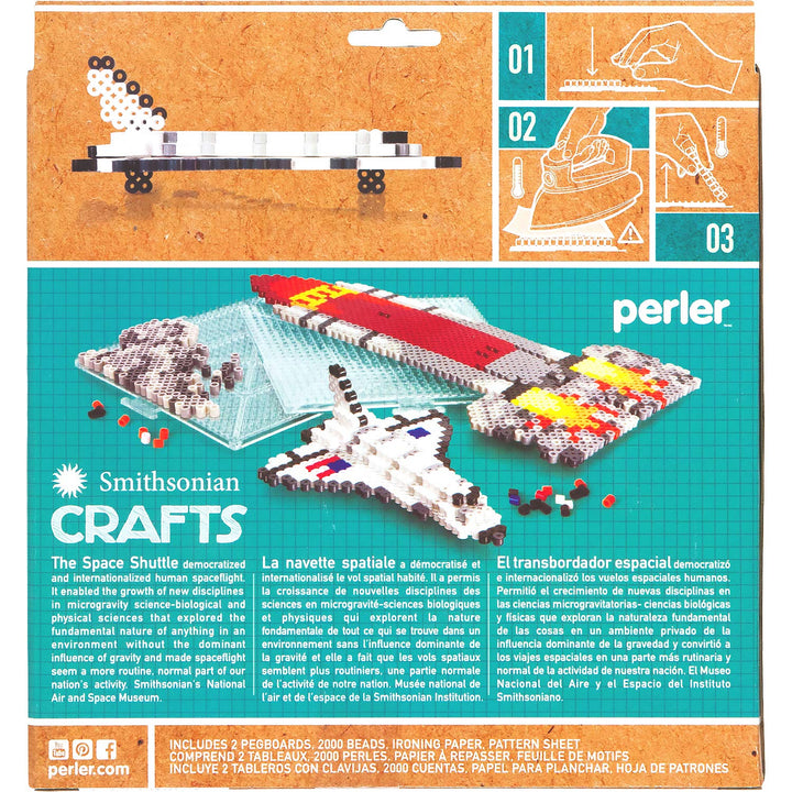 Smithsonian Spaceship 3D Beads Kit, 2000pcs, Space Shuttle