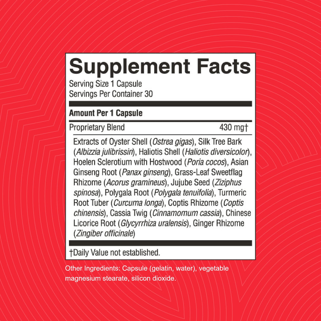 Natures's Sunshine Stress Relief, Chinese TCM Concentrate, 30 Capsules | Nourishes the Nervous System, May Optimize Gastric Function, and Supports Circulatory Health