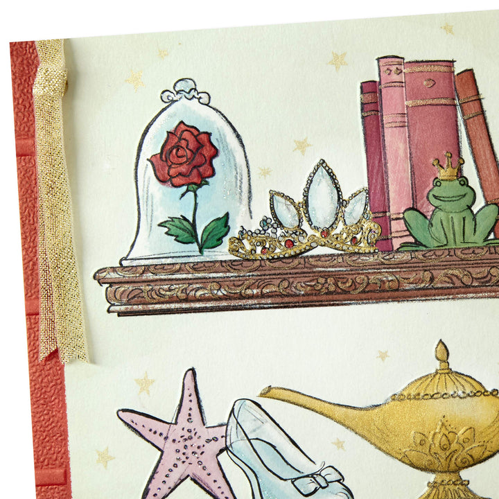 Disney Valentines Day Card for Husband, Wife, Boyfriend, Girlfriend (Our Fairy Tale) Anniversary Card, Love Card